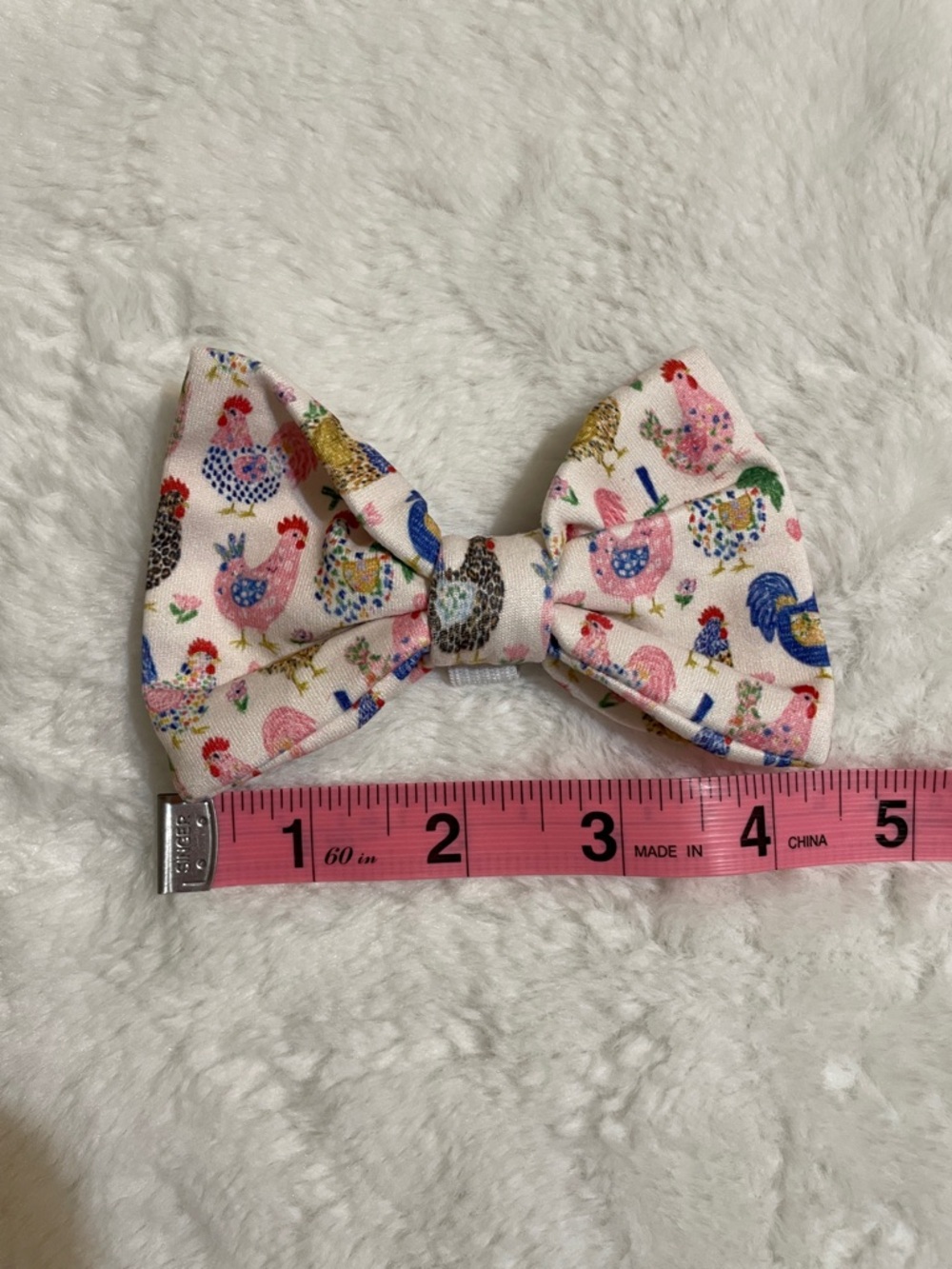 🎉LAST CHANCE 🎉🐓 Fancy Flock Pattern Pet Bow Tie - Picture 9 of 11